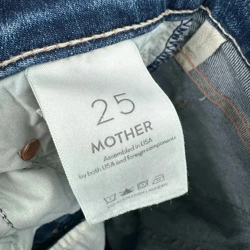 Mother The Insider Crop Step walking on coals size 25 jeans B16